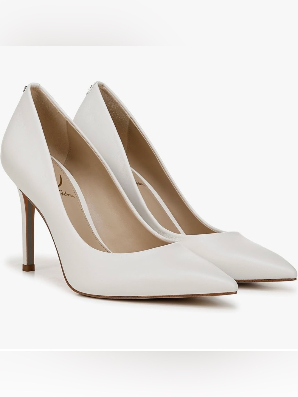 Sam Edelman Classic Bright White Pointed-Toe High Heel Pump Size 7.5 NWT - Picture 4 of 12
